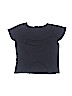 Zara Kids 100% Cotton Solid Black Short Sleeve T-Shirt Size 13 - 14 - photo 2