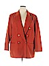Stephanie Andrews 100% Wool Orange Wool Blazer Size 24 - photo 1