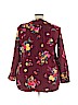Old Navy 100% Rayon Burgundy Long Sleeve Blouse Size 3X - photo 2