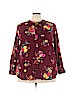 Old Navy 100% Rayon Burgundy Long Sleeve Blouse Size 3X - photo 1