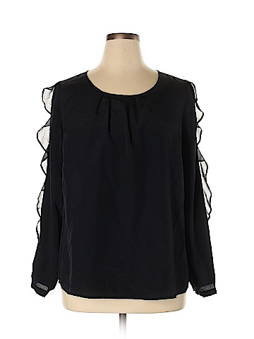 Lane Bryant Outlet Long Sleeve Blouse (view 1)