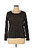 Charter Club Black Long Sleeve Top Size 1X - photo 1
