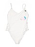 Forever 21 White One Piece Swimsuit Size L - photo 1