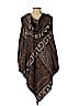 Unbranded 100% Acrylic Brown Poncho One size - photo 2