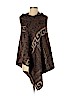 Unbranded 100% Acrylic Brown Poncho One size - photo 1