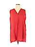 Adrienne Vittadini 100% Polyester Red Sleeveless Blouse Size XL - photo 1
