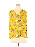 Ann Taylor LOFT Outlet 100% Polyester Yellow Sleeveless Blouse Size XL - photo 1