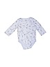 Jumping Beans 100% Cotton Blue Long Sleeve Onesie 0-3 MO / 3 MO - photo 1