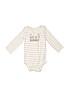 Just One Year by Carter's 100% Cotton Tan Long Sleeve Onesie 6-9 MO / 9 MO - photo 1