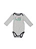 Just One Year by Carter's 100% Cotton Graphic Gray Long Sleeve Onesie 9-12 MO / 12 MO - photo 1