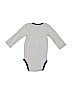 Just One Year by Carter's 100% Cotton Graphic Gray Long Sleeve Onesie 9-12 MO / 12 MO - photo 2
