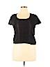 Cynthia Cynthia Steffe Black Short Sleeve Top Size XL - photo 1