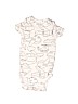 Carter's 100% Cotton White Short Sleeve Onesie Size Newborn - photo 1
