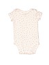 Carter's 100% Cotton Print White Short Sleeve Onesie 3-6 MO / 6 MO - photo 1