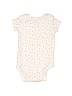 Carter's 100% Cotton Print White Short Sleeve Onesie 3-6 MO / 6 MO - photo 2
