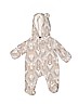 Carter's 100% Polyester Gray One Piece Snowsuit Size Newborn - photo 1