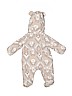 Carter's 100% Polyester Gray One Piece Snowsuit Size Newborn - photo 2