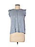 Lucky Brand 100% Viscose Blue Short Sleeve Top Size M - photo 1