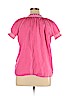SONOMA life + style 100% Cotton Pink Short Sleeve Blouse Size XL - photo 2