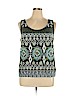 SONOMA life + style 100% Cotton Green Sleeveless Top Size XL - photo 1