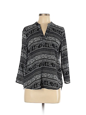 Pink Rose 3/4 Sleeve Blouse (view 1)