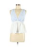 Elodie White Sleeveless Blouse Size M - photo 1