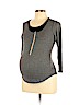Molly Ades Gray Long Sleeve Top Size L - photo 1