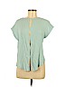 Forever 21 Teal Short Sleeve Blouse Size M - photo 1