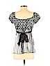 Heart Soul 100% Polyester Black Short Sleeve Top Size S - photo 2