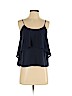 Paper Crane 100% Polyester Blue Sleeveless Blouse Size XS - photo 1