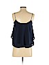 Paper Crane 100% Polyester Blue Sleeveless Blouse Size XS - photo 2
