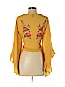 Forever 21 100% Polyester Yellow Kimono Size S - photo 2