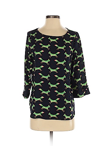 Pink Owl 3/4 Sleeve Blouse (view 1)