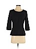BOSS by HUGO BOSS Black 3/4 Sleeve Blouse Size 4 - photo 1