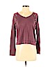 Mudd Burgundy Long Sleeve Top Size XXS - photo 1