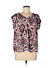DR2 100% Polyester Pink Short Sleeve Blouse Size M (petite) - photo 1