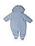 Gap 100% Cotton Solid Blue One Piece Snowsuit Size 0-3 mo - photo 2