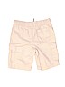 Old Navy 100% Cotton Solid Ivory Cargo Shorts Size 6 - 7 - photo 2