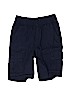 The Children's Place 100% Cotton Solid Blue Cargo Shorts Size 7 - photo 1