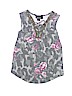 Ally B Floral Green Sleeveless Blouse Size 7 - 8 - photo 1