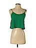 Topshop 100% Polyester Green Sleeveless Blouse Size 2 - photo 1