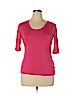 Cable & Gauge Pink Short Sleeve Top Size XL - photo 1