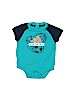 Adidas 100% Cotton Graphic Blue Short Sleeve Onesie 0-3 MO / 3 MO - photo 1