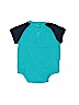 Adidas 100% Cotton Graphic Blue Short Sleeve Onesie 0-3 MO / 3 MO - photo 2
