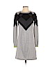 Vince Camuto 100% Acrylic Gray Casual Dress Size XS - photo 1