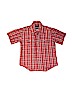 Wrangler Jeans Co 100% Cotton Plaid Red Short Sleeve Button-Down Shirt Size 5 - 6 - photo 1