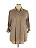 Chico's 100% Polyester Tan Long Sleeve Blouse Size XL (3) - photo 1