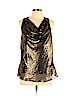 W118 by Walter Baker 100% Polyester Gold Sleeveless Blouse Size L - photo 1