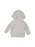 Carter's 100% Cotton Gray Zip Up Hoodie 0-3 MO / 3 MO - photo 2