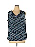 Gloria Vanderbilt Blue Short Sleeve Top Size 14 - 16 - photo 1
